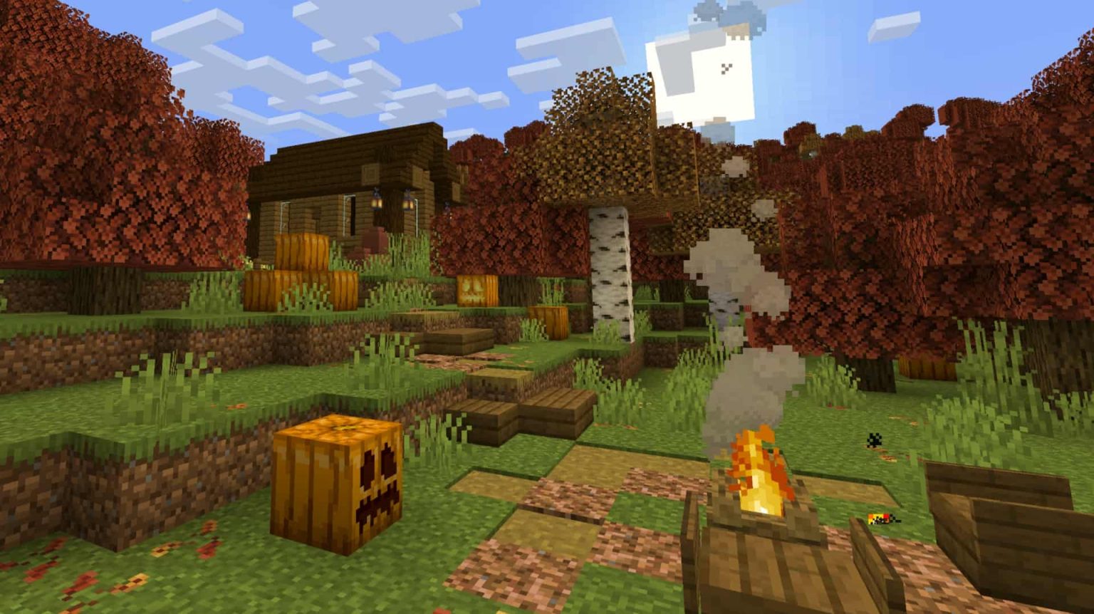 Default Style Fall Resource Pack 1.21 / 1.20 - Minecraft Texture Packs