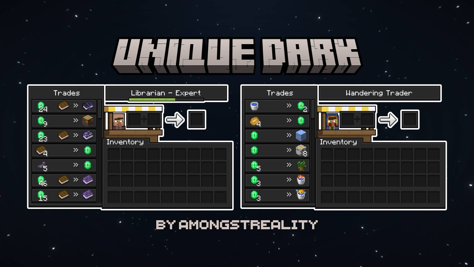 Unique Dark Resource Pack 1.21 / 1.20 - Minecraft Texture Packs